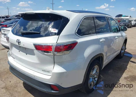 2014 Toyota Highlander Limited V6 from USA, damaged, VIN 5TDYKRFHXES006505